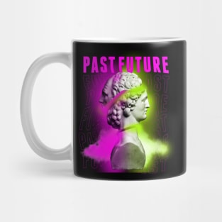 Janus Mythology Vaporwave Pink and Green Mug